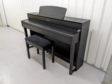 Load image into Gallery viewer, Yamaha Clavinova CLP-645 in satin black finish + stool stock nr 22462
