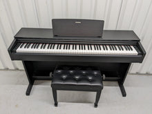 Load image into Gallery viewer, Yamaha Arius YDP-143 Digital Piano and stool in satin black stock number 22457
