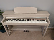 Load image into Gallery viewer, Yamaha Clavinova CLP-545WA in white ash with matching colour stool stock #22486
