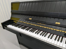 Load image into Gallery viewer, Yamaha E108 Upright Acoustic piano (1997) + stool in polished ebony stock #23023
