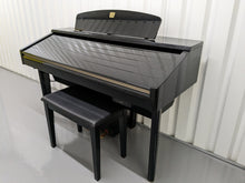 Load image into Gallery viewer, YAMAHA CLAVINOVA CVP-210PE DIGITAL PIANO + STOOL IN GLOSSY BLACK stock 23030
