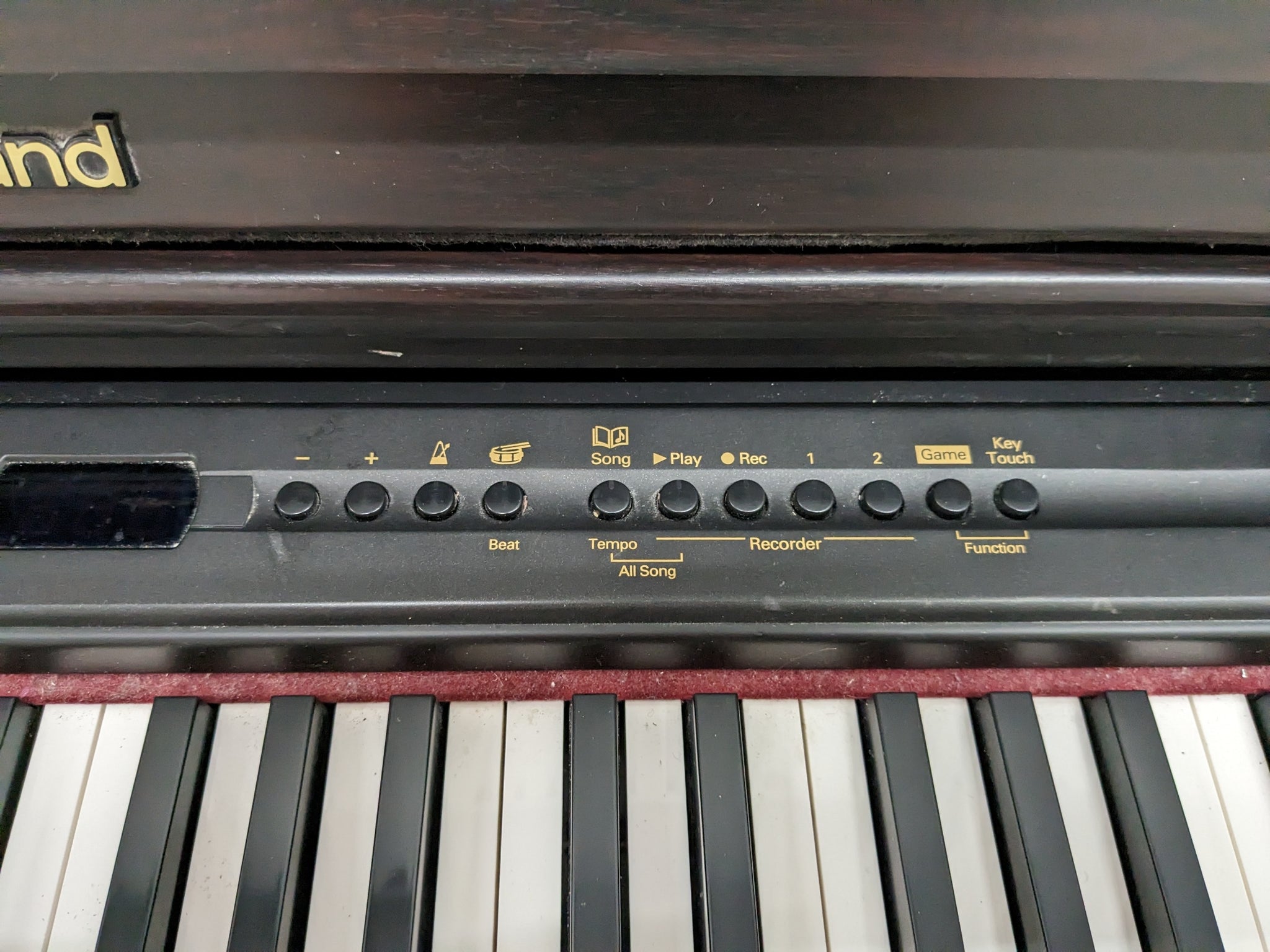 Roland HP-3E Digital Piano in dark rosewood Stock nr 23036
