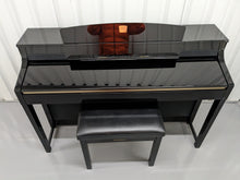 Load image into Gallery viewer, YAMAHA CLAVINOVA CLP-380PE DIGITAL PIANO + STOOL GLOSSY BLACK stock nr 23046
