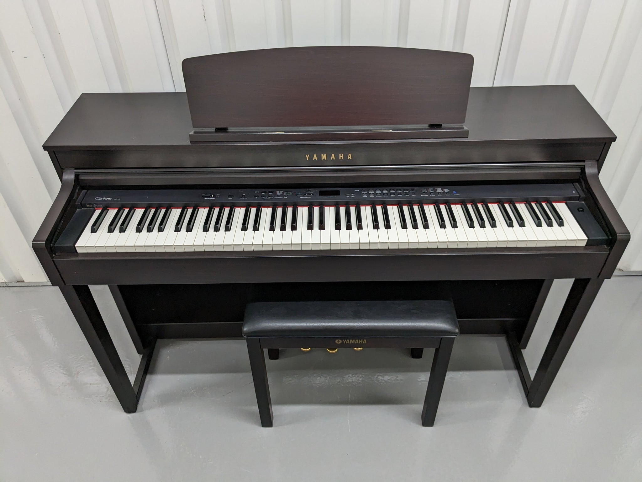 Yamaha Clavinova CLP-440 Digital Piano and stool in dark rosewood stoc –  Sulinda Music