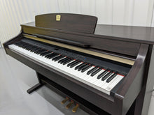Load image into Gallery viewer, Yamaha Clavinova CLP-330 Digital Piano with matching stool in rosewood colour stock nr 23047
