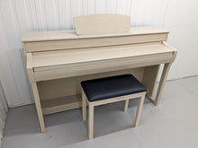 Load image into Gallery viewer, Yamaha Clavinova CLP-735 in white ash with stool and headphones stock nr 23061
