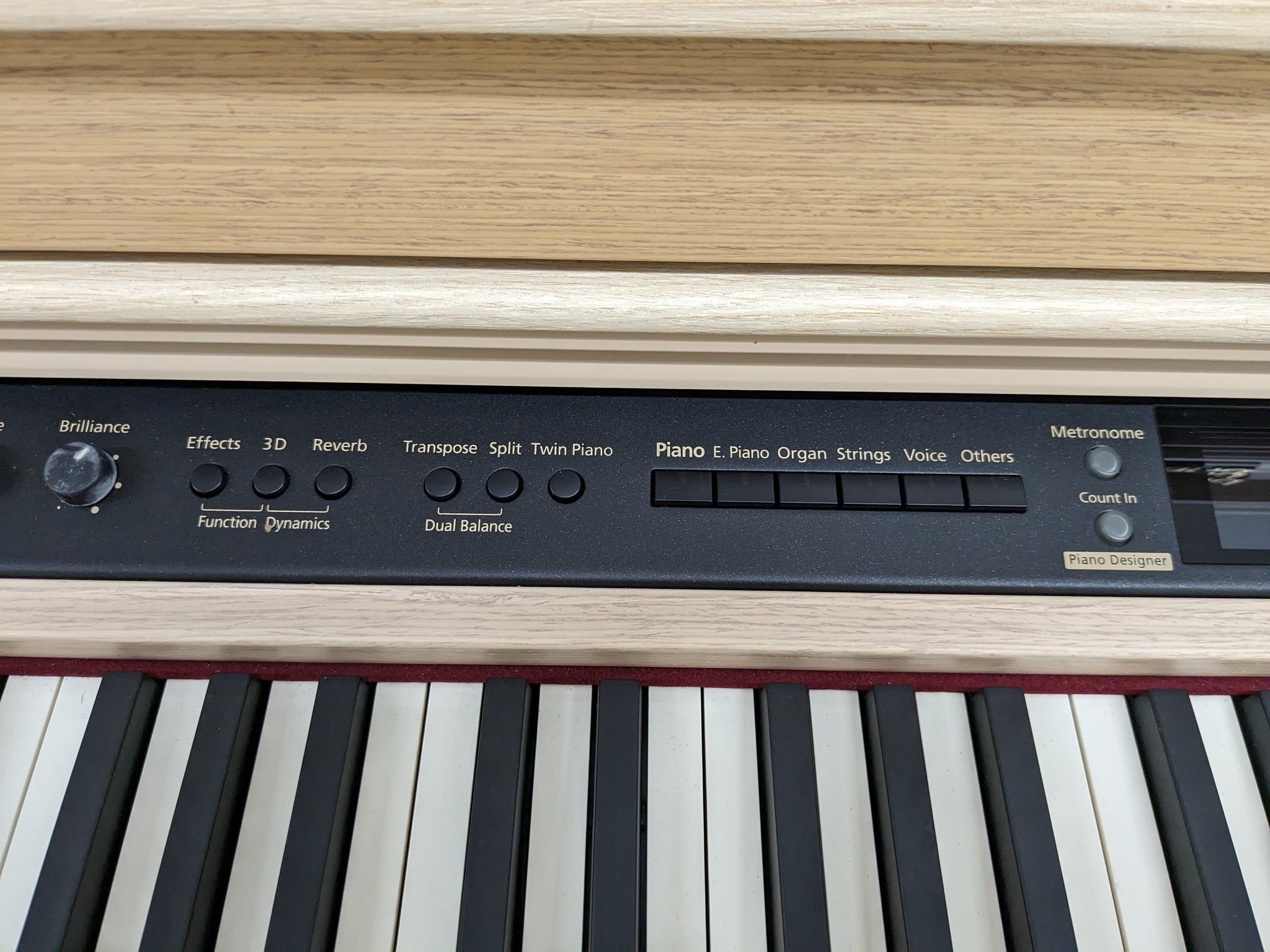 Roland HP-207 Premium Digital Piano and stool in light oak Stock