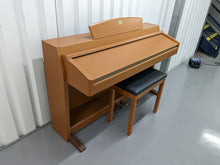Load image into Gallery viewer, Yamaha Clavinova CLP-240 digital piano and stool in cherry wood colour stock number 23080
