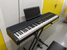 Load image into Gallery viewer, Korg B1 digital piano / keyboard with stand and pedal in black stock # 23097
