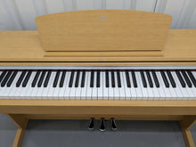 Load image into Gallery viewer, Yamaha Arius YDP-140 digital piano and stool in light oak / cherry wood finish stock number 23106
