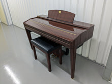 Load image into Gallery viewer, YAMAHA CLAVINOVA CVP-509PM DIGITAL PIANO + STOOL IN GLOSSY MAHOGANY stock 23117
