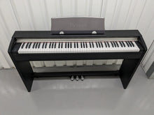 Load image into Gallery viewer, Casio Privia PX-730 Slimline compact Digital Piano in satin black stock #23133
