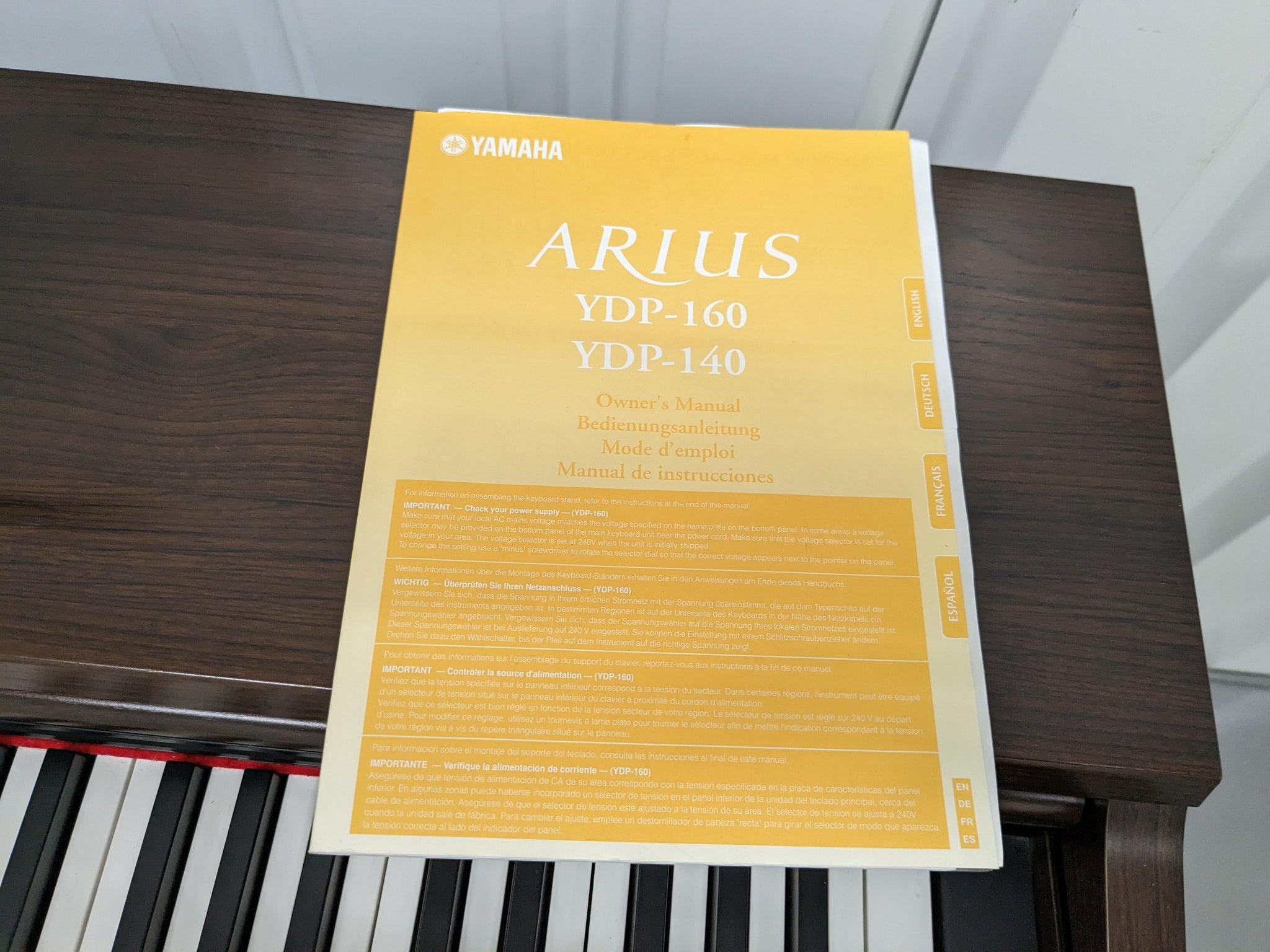 Yamaha Arius YDP-140 Digital Piano in rosewood finish stock Yamaha Arius YDP-140 Digital Piano in rosewood finish stock