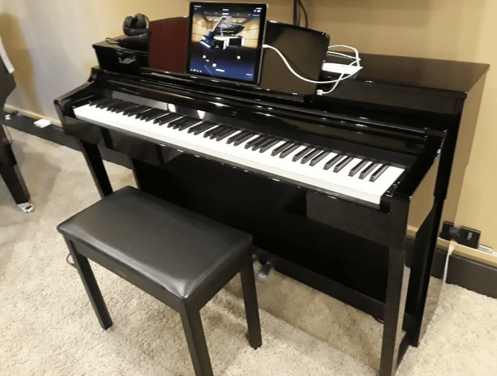 Yamaha Clavinova CSP-150 Digital Piano Polished Ebony + stool stock nr 22480